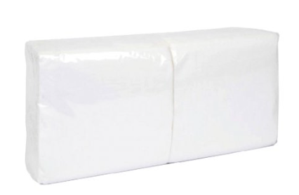 PRÄGESERVIETTEN  Weiß